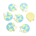 Polished Globe Alloy Charms in 4 Styles for Jewelry Crafts view 7
