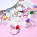 Resin Badminton Shuttlecock Keychain Seven Color Caps view 2