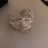 Silver Feather Cuff