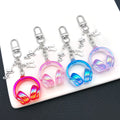Eight-Color Headphone and Music Note Clip Keychain Collection view 3