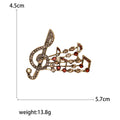 Musical Note Brooch In 3 Styles With Polished Metal And Decorative Details view 5