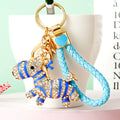 Double Sided Zebra Keychains in Four Colors with Plain BV and Fortune Loops view 12