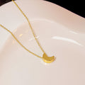 Gold Tone Heart Star Crescent Moon Pendant Chain Necklaces view 6