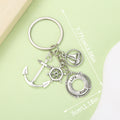 Nautical Metal Keychains With Sailboat Anchor Lighthouse Charms view 11