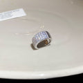 Crystal Pave Huggie Earrings in Three Metal Finishes view 6