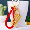 Red-Braided-Loop Gold-Abacus