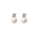 Cherry and Pearl Look Petite Stud and Clip Earrings view 5