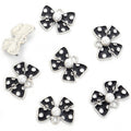 Polka Dot Bow Enamel Metal Jewelry Charms, 12 Colorways view 9