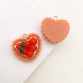 Red Strawberry and Heart Glossy Charms with 11 Listed Options view 11