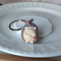 Flocked Mini Animal Plush Keychains Elephant Penguin Hippo 4 Styles view 2
