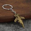 Metal Fighter Jet Keychain Aviation Souvenir Gift Pendant
