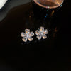 Silver Flower Studs