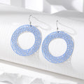 Silver Tone Large Round Openwork Filigree Hook Earrings view 3