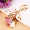Pink-White Metal-Tassel