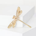 Crystal Dragonfly Brooch Pin in Three Wing Colorways view 3