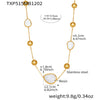 Gold White Nck