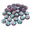 Glitter Round Resin Cabochons in 8mm 10mm and 12mm Options view 12