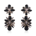 Purple Flower Three Designs Metal Dangle Earrings Dangle Jewelry view 6