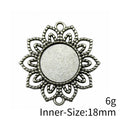 Petal Edge Round Pendant Setting 18mm in Two Finishes view 5