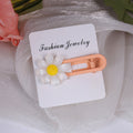Colorful Translucent Flower Double Bloom Small Hair Clips view 6