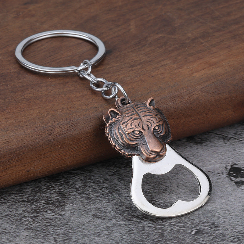 Animal Zinc Alloy Bottle Opener Keychain for Bar Accessories