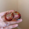 Brown Gold Hoop 17