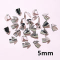 Stainless Steel Fold Over Crimp Ends in Seven Shapes view 6