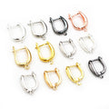 U Shaped Leverback Earring Hooks With Hanging Loops view 1