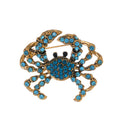 Crab Crystal Two Designs Metal Brooch Pin for Jackets and Lapels view 6