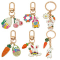 Easter Bunny Charm Keychains in 25 Pictured Variations for Bags and Keys view 5