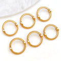 Silver-Tone Bead Frame Metal Charms with 9 Listed Options view 9