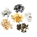 Fold-Over Cord End Crimp Clasps in Mixed Metal Finishes view 5