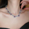 Silver Magenta Necklace
