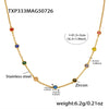 TXP333 GoldCrystalNecklace