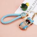 Jeweled Vintage Convertible Car Keychains in Four Pictured Colors view 7