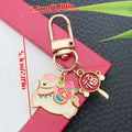 Gold Tone Horse and Lucky Symbol Charm Keychains with Metal Hardware view 10