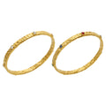 Hammered Gold Bangle Micro Set Zirconia Stone Bracelet view 5