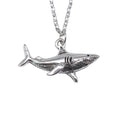 Shark Pendant Chain Necklace in Detailed Metal Finishes for Jewelry Making view 4