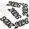 Colorful Four Digit Number Charms in Eight Colors and Two Tones view 11
