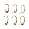 Long Slim Shepherd Earring Hooks in Four Metal Finishes view 4