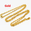 Fine Link Necklace Chains With Lobster Clasps in Five Tones view 2