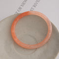 Six Color Small Smooth Acrylic Round Bangle Bracelets view 7