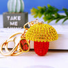 Yellow-Red Jeweled-Mushroom
