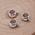 Looped Barrel Bails in Four Sizes and Two Metal Finishes view 2