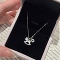Silver Rocking Horse Pendant Necklace Pendant Jewelry view 1