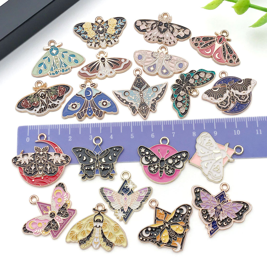 Zinc Alloy Butterfly Insect Animal charm pendant for DIY earring necklace keychain