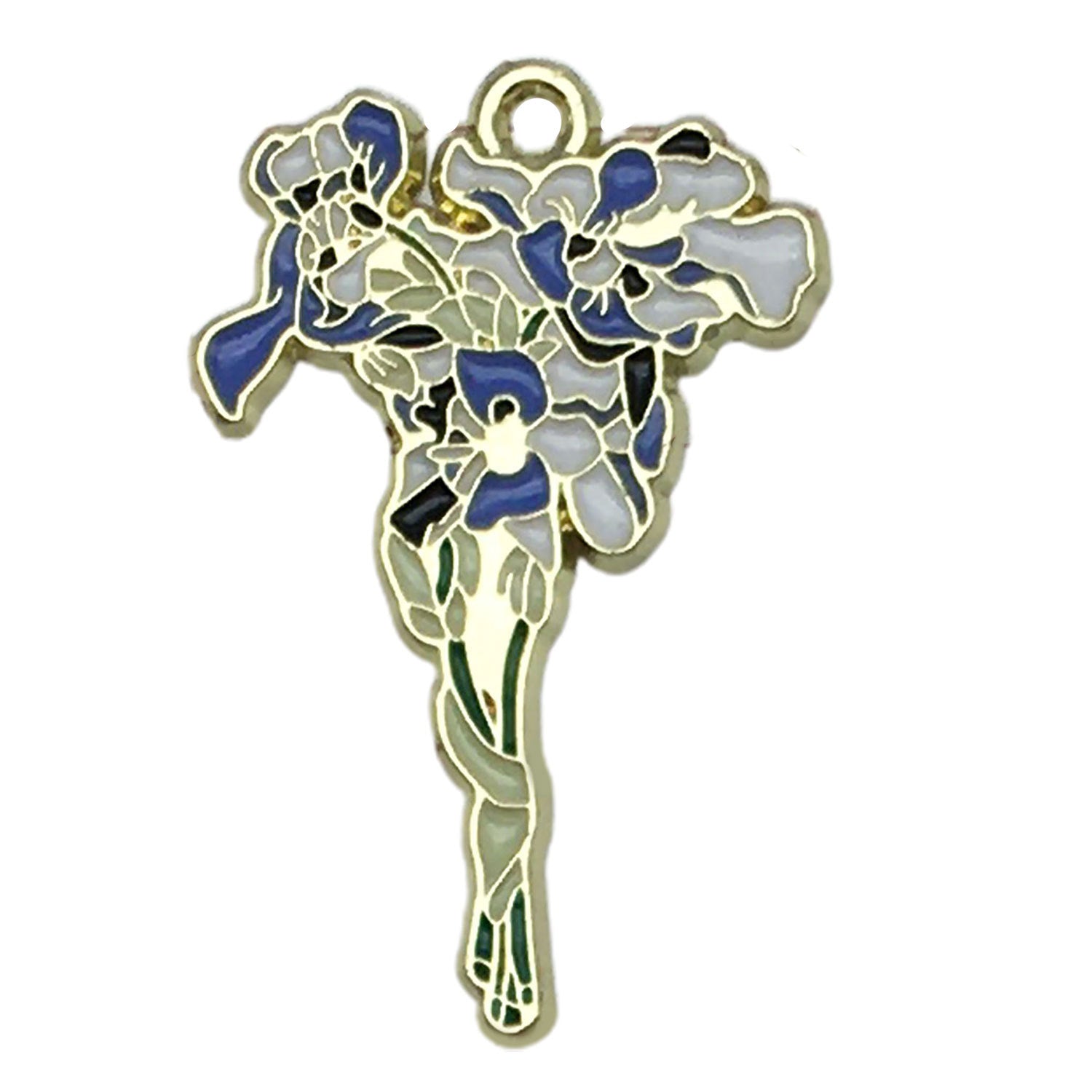 Zinc Alloy Van Gogh Sunflower Iris Flower Charm Pendant for Earrings Necklace DIY