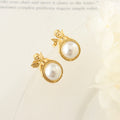 Gold Steel Irregular Open Hoop Earrings Square Crystal Accents view 2