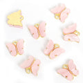 Polished Gold Silver Butterfly Acrylic And Alloy Charms in 20 Styles view 8