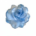 Mesh Fabric Rose Flower Hair Clip Pink Cyan Blue Mauve view 5